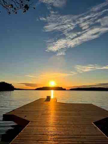 sunset in a lake rosseau cottage for sale