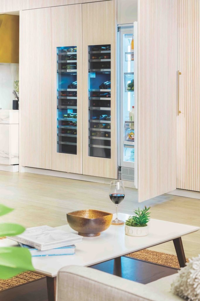 Luxury kitchen with Thermador Appliances for the fridge door